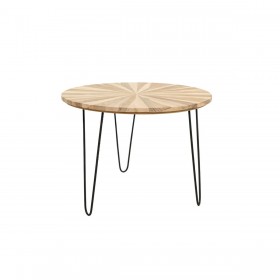 Tavolo aggiuntivo Romimex Naturale teak 60 x 45 x 60 cm