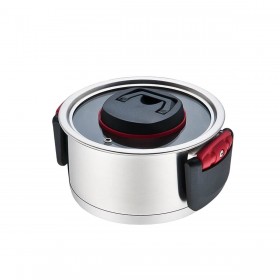 Pentola con Coperchio Feel Maestro MR-3530-16 Nero Rosso Acciaio Acciaio inossidabile Plastica Ø 16 cm 1,6 L