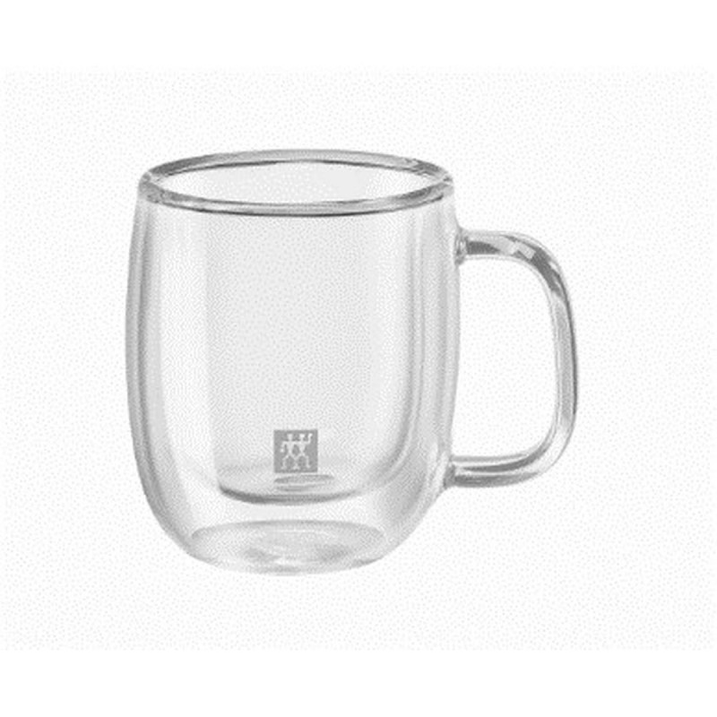 Set di 2 Tazze da Caffè Zwilling 39500-110 Vetro Borosilicato 80 ml Trasparente 2 Pezzi (2 Unità)