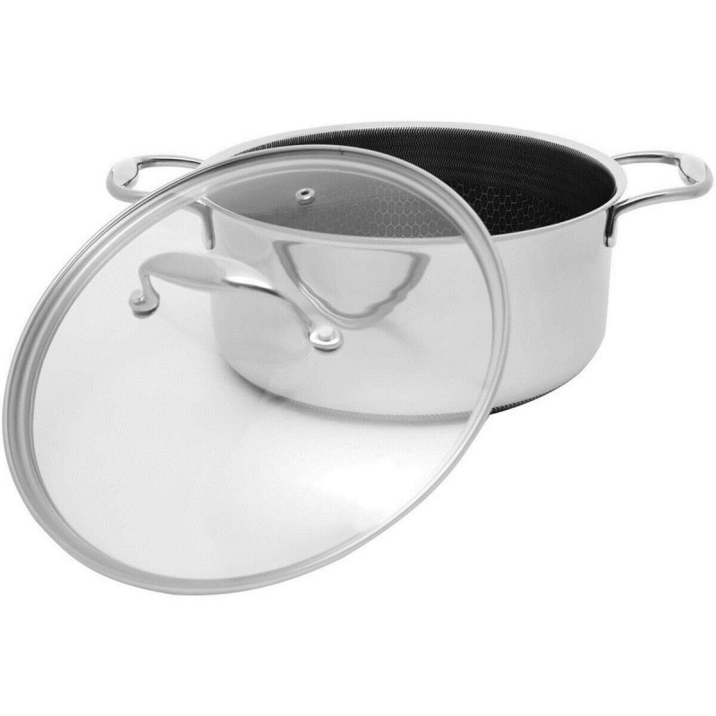 Pentola con Coperchio Kohersen 71104 Argentato Acciaio inossidabile Alluminio Ø 24 cm 4,9 L