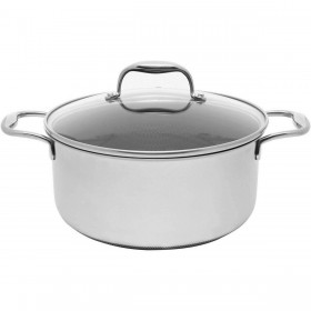 Pentola con Coperchio Kohersen 71104 Argentato Acciaio inossidabile Alluminio Ø 24 cm 4,9 L