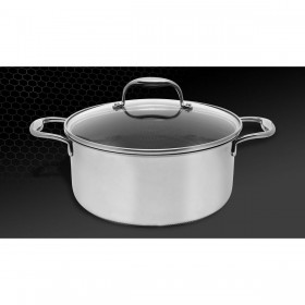 Pentola con Coperchio Kohersen 71104 Argentato Acciaio inossidabile Alluminio Ø 24 cm 4,9 L