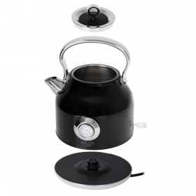 Bollitore Adler AD 1346b Nero Argentato Acciaio inossidabile 1850-2200 W 1,7 L