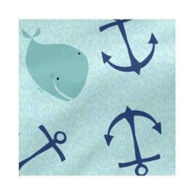 Lenzuolo con angoli aderenti HappyFriday Moshi Moshi Whale Multicolore 70 x 140 x 14 cm