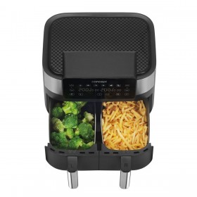 Friggitrice ad Aria Concept FR8000 Nero Argentato 2850 W 8 L