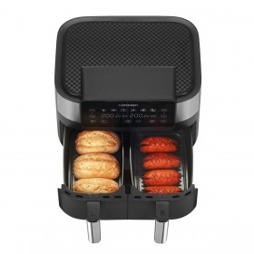 Friggitrice ad Aria Concept FR8000 Nero Argentato 2850 W 8 L