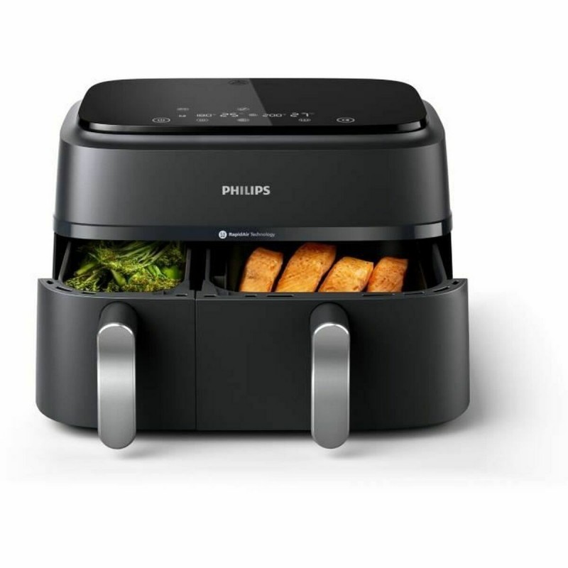 Friggitrice ad Aria Philips NA351/00 Nero Argentato 2750 W 9 L