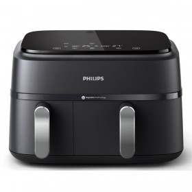 Friggitrice ad Aria Philips NA351/00 Nero Argentato 2750 W 9 L