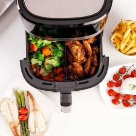 Friggitrice ad Aria Taurus 973993000 Nero Argentato 1600 W 6,5 L