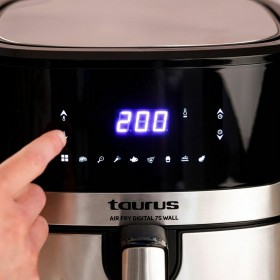 Friggitrice ad Aria Taurus 973993000 Nero Argentato 1600 W 6,5 L