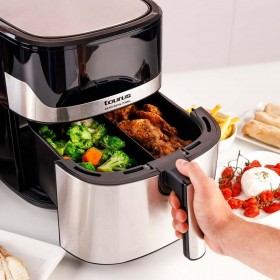 Friggitrice ad Aria Taurus 973993000 Nero Argentato 1600 W 6,5 L
