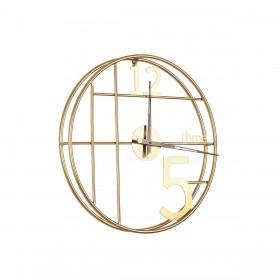 Orologio da Parete Romimex Dorato Metallo 50 x 50 x 6 cm