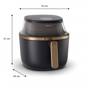Friggitrice ad Aria Philips NA332/00 Nero 1700 W 6,2 L