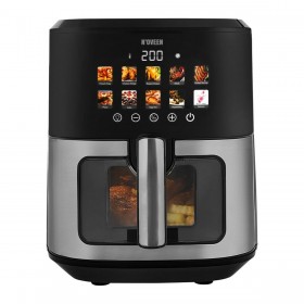 Friggitrice ad Aria N'oveen AF770 Nero Argentato 1700 W 6,5 L
