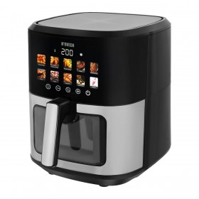 Friggitrice ad Aria N'oveen AF770 Nero Argentato 1700 W 6,5 L