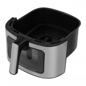 Friggitrice ad Aria N'oveen AF770 Nero Argentato 1700 W 6,5 L