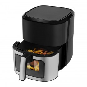 Friggitrice ad Aria N'oveen AF770 Nero Argentato 1700 W 6,5 L
