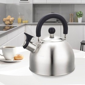 Teiera Feel Maestro MR-1300 Nero Argentato Acciaio inossidabile 2 L