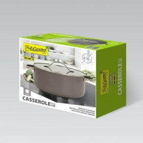 Pentola con Coperchio Feel Maestro MR-4009-18 Grigio Metallo Alluminio 18 cm 1,9 L