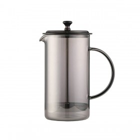 Teiera Feel Maestro MR-1861-600 Nero Trasparente Acciaio inossidabile Vetro Borosilicato 600 ml