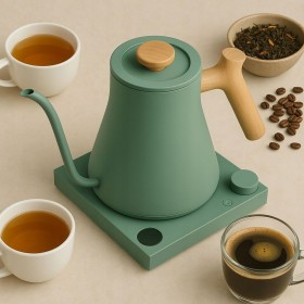 Bollitore Fellow Verde Legno Acciaio inossidabile 900 ml