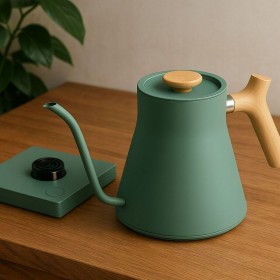 Bollitore Fellow Verde Legno Acciaio inossidabile 900 ml