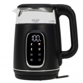 Bollitore Adler AD 1305bs Nero Argentato 2200 W 1,7 L