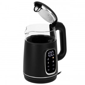 Bollitore Adler AD 1305bs Nero Argentato 2200 W 1,7 L