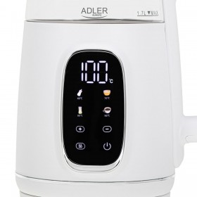 Bollitore Adler AD 1305ws Bianco Argentato 2200 W 1,7 L
