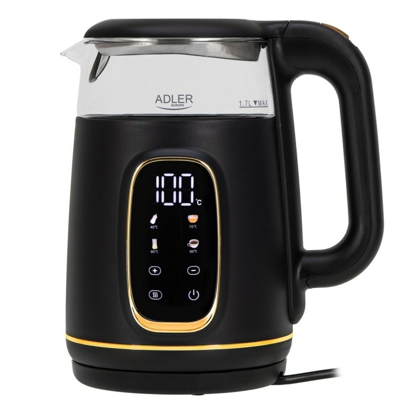 Bollitore Adler AD 1305bg Nero Oro 2200 W 1,7 L