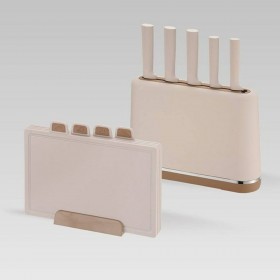 Set di Coltelli da Cucina con Supporto Feel Maestro MR-1412-BEIGE