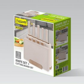 Set di Coltelli da Cucina con Supporto Feel Maestro MR-1412-BEIGE