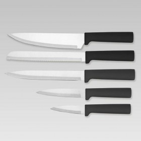 Set di Coltelli da Cucina con Supporto Feel Maestro MR-1412-BLACK
