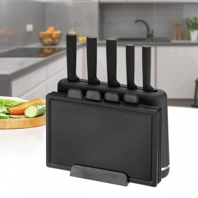 Set di Coltelli da Cucina con Supporto Feel Maestro MR-1412-BLACK
