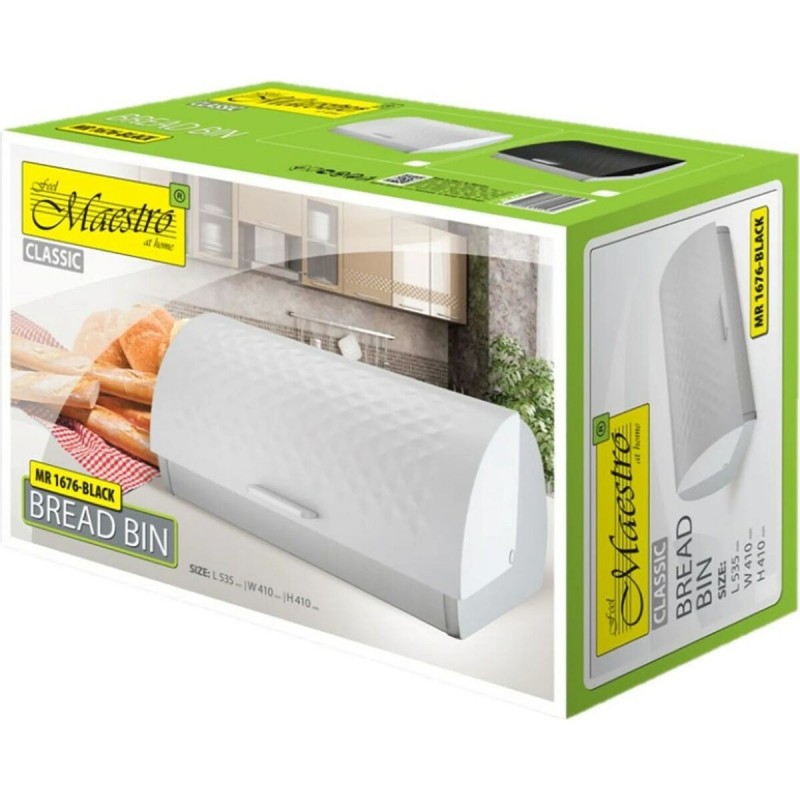 Portapane Feel Maestro MR-1676-WHITE Bianco Acciaio inossidabile (1 Unità)