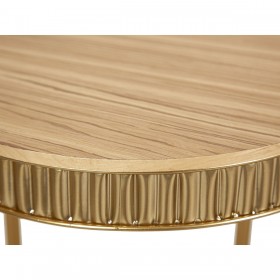 Tavolo aggiuntivo Romimex Dorato Gold Legno Metallo 40 x 54 x 40 cm