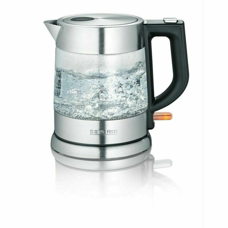 Bollitore d'Acqua Elettrico con Luce LED Severin WK 3468 Nero Trasparente Acciaio inossidabile 2200 W 1 L