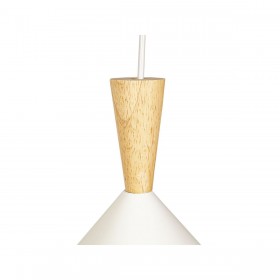 Lampadario Romimex Bianco Alluminio 60 x 23 x 23 cm