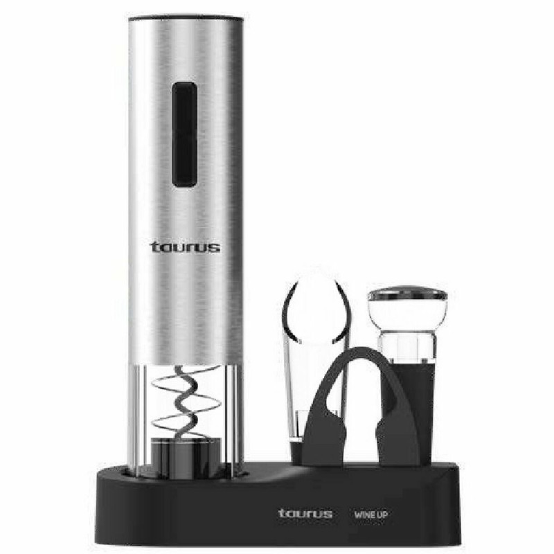 Cavatappi Elettrico con Accessori per Vino Taurus 963401000 Nero Acciaio Acciaio inossidabile