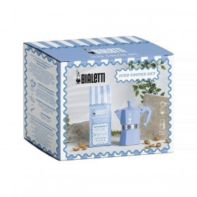 Caffettiera Italiana Bialetti Azzurro Alluminio Termoplastico 3 Tazze