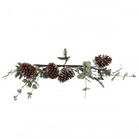 Centrotavola Romimex Marrone Verde Pigna 18 x 80 x 18 cm