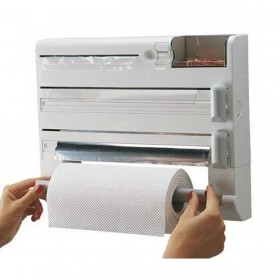 Portarotolo di Carta da Cucina Leifheit 25723 Bianco Plastica