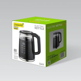 Bollitore Feel Maestro MR-049 Nero Trasparente Cristallo Vetro Borosilicato 2200 W 1,7 L