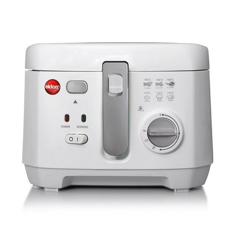 Friggitrice ad Aria Eldom FREET Bianco Grigio 1800 W 2,5 L