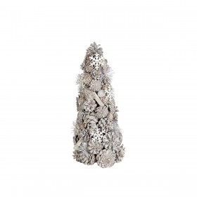 Albero di Natale Romimex Marrone Grigio Polietilene Pigna Palle di Natale 19 x 42 x 19 cm