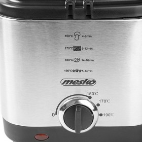 Friggitrice Mesko MS 4910 Nero Argentato 900 W 1,5 L