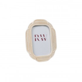 Cornice Portafoto Romimex Beige Resina 2 x 15 x 10 cm