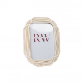 Cornice Portafoto Romimex Beige Resina 2 x 18 x 13 cm