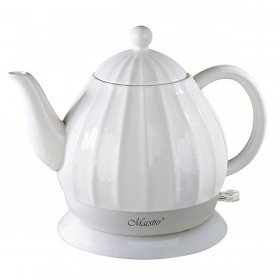 Bollitore Elettrico con Teiera Feel Maestro MR-070 Bianco Ceramica 1200 W 1,2 L