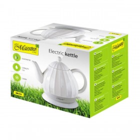 Bollitore Elettrico con Teiera Feel Maestro MR-070 Bianco Ceramica 1200 W 1,2 L